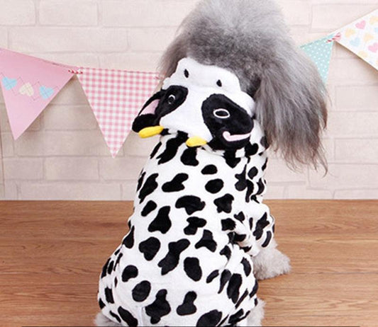Dog Pet Costume Collection: Cozy Coral Fleece Cartoon Style