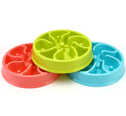 Anti Choke Plastic Dog Bowl Healthy Feeder For Easy Eating