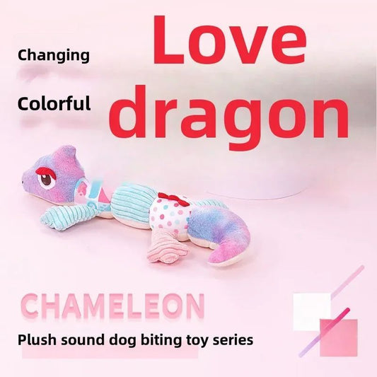 Dragon Plush Toy w/ Sound -  Bite-resistant for Dogs. Boredom Relief