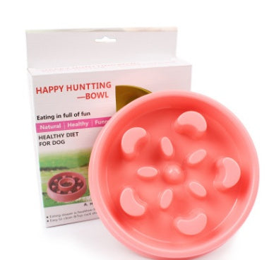 Anti Choke Plastic Dog Bowl Healthy Feeder For Easy Eating