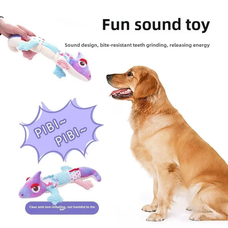Dragon Plush Toy w/ Sound -  Bite-resistant for Dogs. Boredom Relief