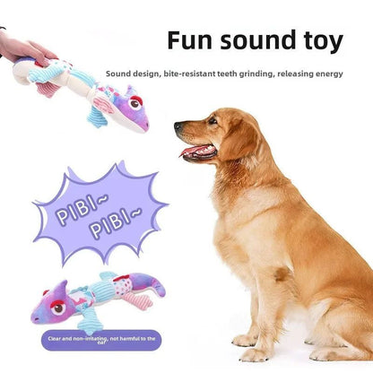 Dragon Plush Toy w/ Sound -  Bite-resistant for Dogs. Boredom Relief