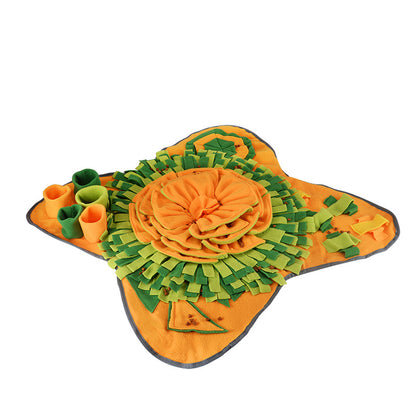 Flower Dog Sniffing Pad.  Machine Washable