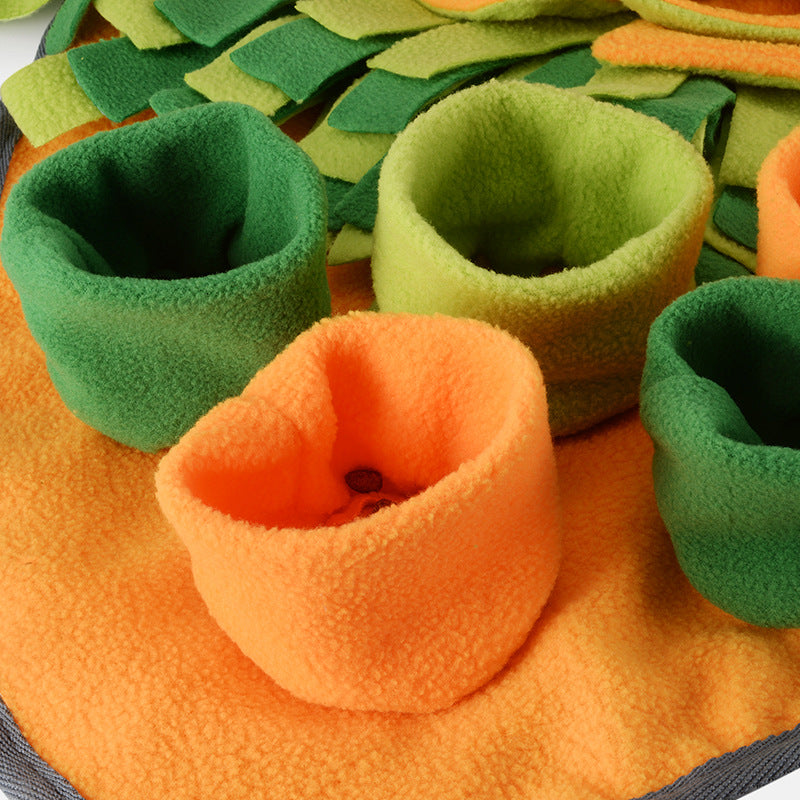 Flower Dog Sniffing Pad.  Machine Washable