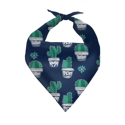 Plant Pattern Dog Triangle Bandana Polyester Scarf