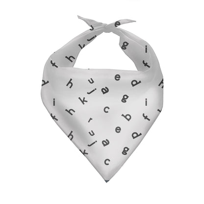 Plant Pattern Dog Triangle Bandana Polyester Scarf