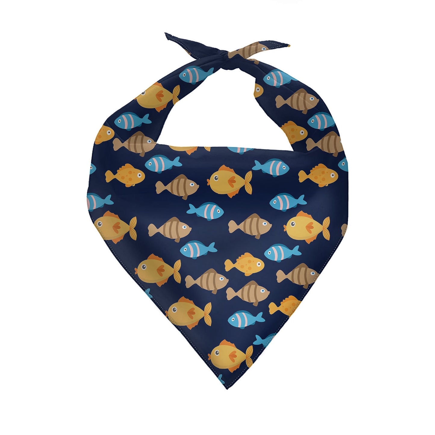 Plant Pattern Dog Triangle Bandana Polyester Scarf