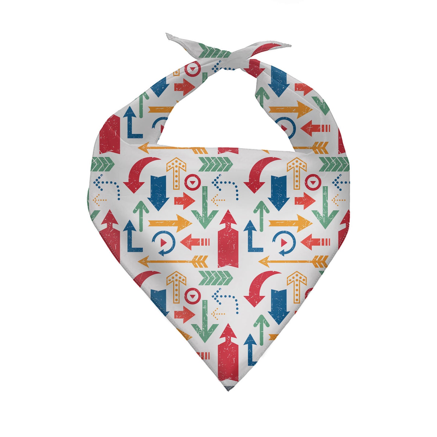 Plant Pattern Dog Triangle Bandana Polyester Scarf