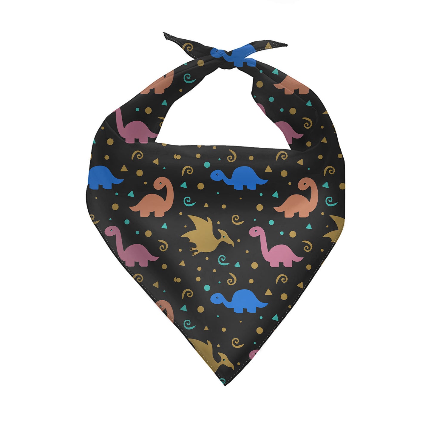 Plant Pattern Dog Triangle Bandana Polyester Scarf