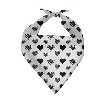 Plant Pattern Dog Triangle Bandana Polyester Scarf