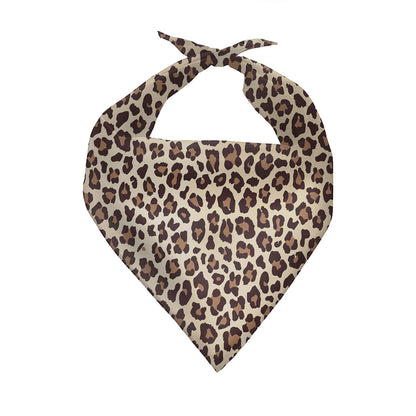 Plant Pattern Dog Triangle Bandana Polyester Scarf
