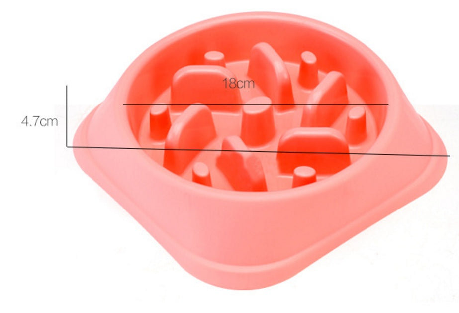 Anti Choke Plastic Dog Bowl Healthy Feeder For Easy Eating