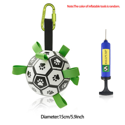 Interactive Dog Inflated Soccer Ball Toy For Training And Outdoor Play