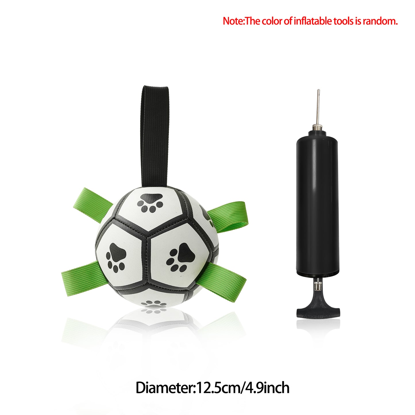 Interactive Dog Inflated Soccer Ball Toy For Training And Outdoor Play