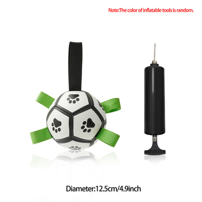 Interactive Dog Inflated Soccer Ball Toy For Training And Outdoor Play