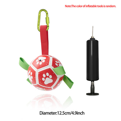 Interactive Dog Inflated Soccer Ball Toy For Training And Outdoor Play