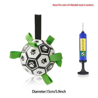 Interactive Dog Inflated Soccer Ball Toy For Training And Outdoor Play