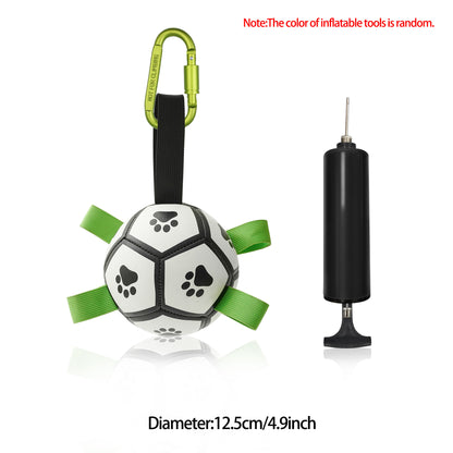 Interactive Dog Inflated Soccer Ball Toy For Training And Outdoor Play