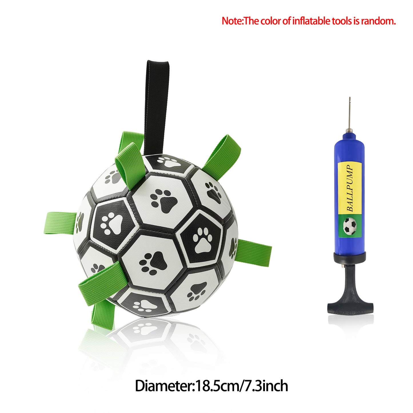 Interactive Dog Inflated Soccer Ball Toy For Training And Outdoor Play