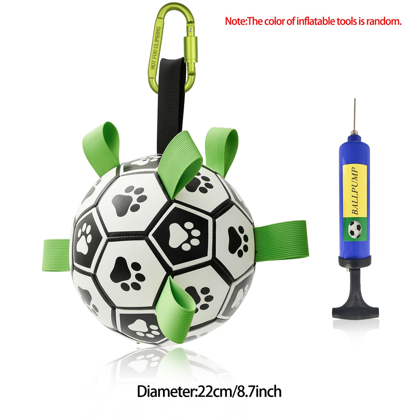 Interactive Dog Inflated Soccer Ball Toy For Training And Outdoor Play