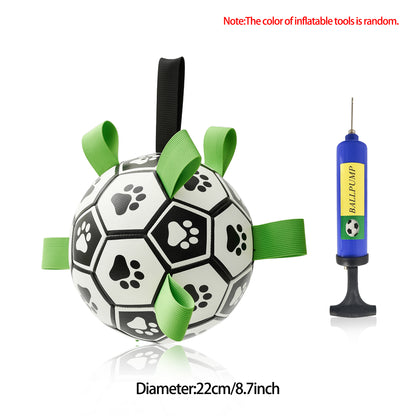 Interactive Dog Inflated Soccer Ball Toy For Training And Outdoor Play