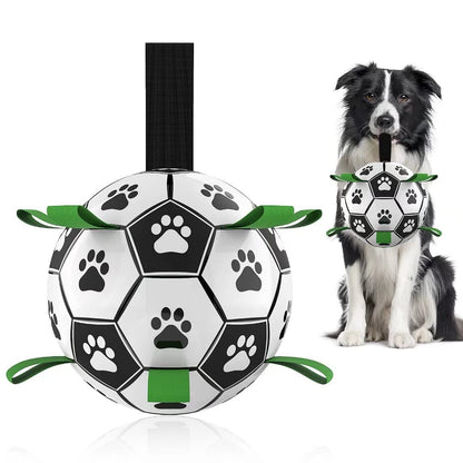 Interactive Dog Inflated Soccer Ball Toy For Training And Outdoor Play