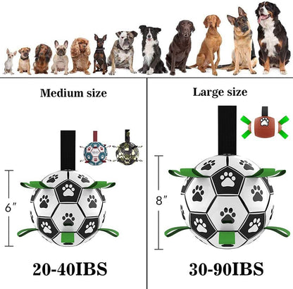 Interactive Dog Inflated Soccer Ball Toy For Training And Outdoor Play