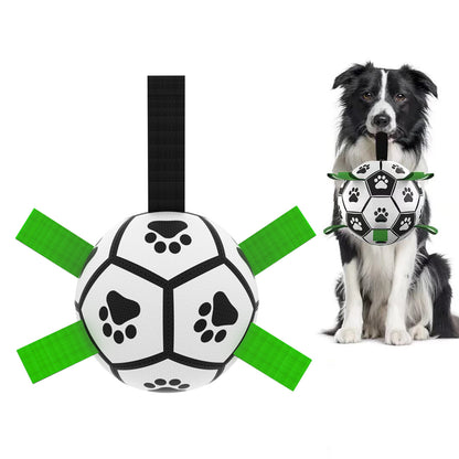 Interactive Dog Inflated Soccer Ball Toy For Training And Outdoor Play