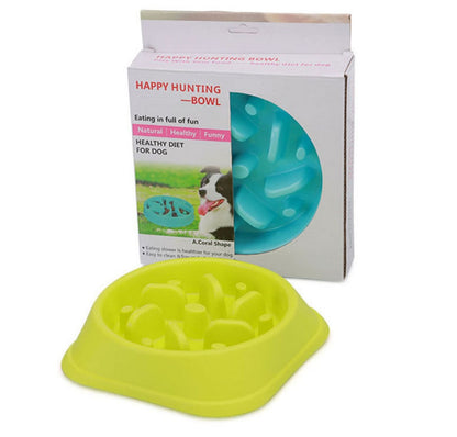 Anti Choke Plastic Dog Bowl Healthy Feeder For Easy Eating