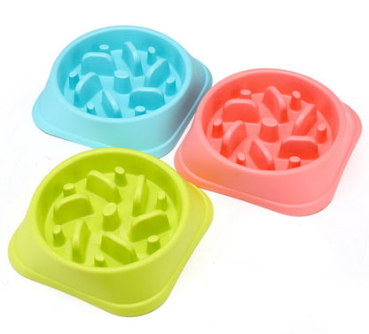 Anti Choke Plastic Dog Bowl Healthy Feeder For Easy Eating