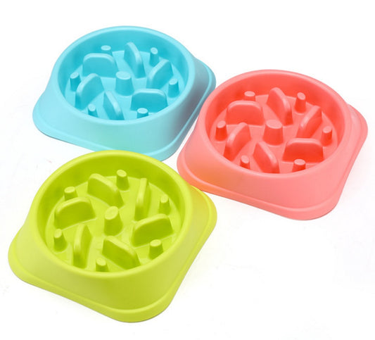 Anti Choke Plastic Dog Bowl Healthy Feeder For Easy Eating