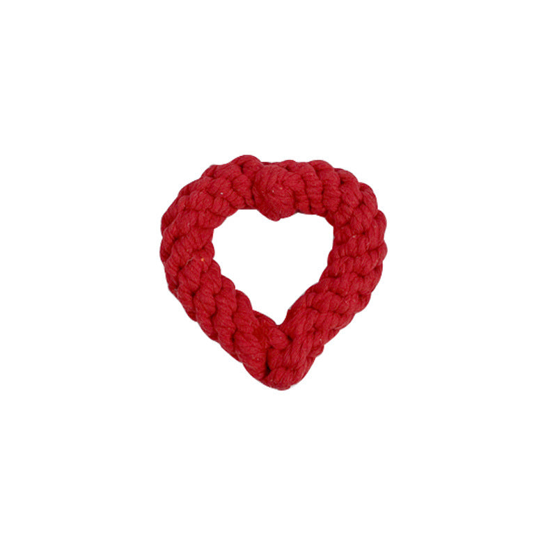 Dog Knot Rope - Heat Shape Toys Strong Pull g Interactive Woven Products For Pets Chewing