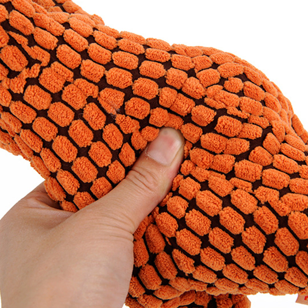 Dinosaur Dog Toy - Plush Stuffing Squeakers