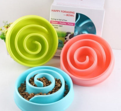 Anti Choke Plastic Dog Bowl Healthy Feeder For Easy Eating