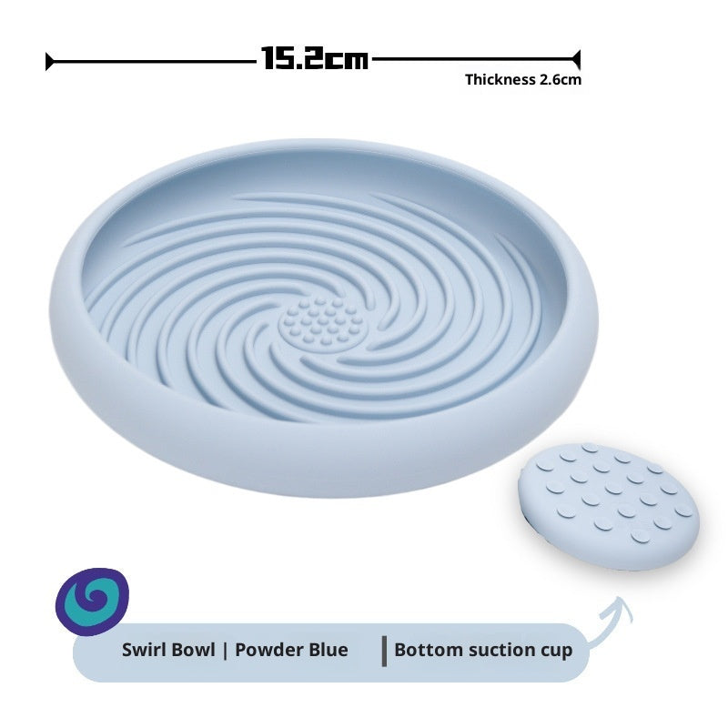 Dog Slow Feeder Bowl / Silicone Lick Mat - Durable Non Slip Feeding Puzzle