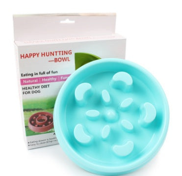 Anti Choke Plastic Dog Bowl Healthy Feeder For Easy Eating