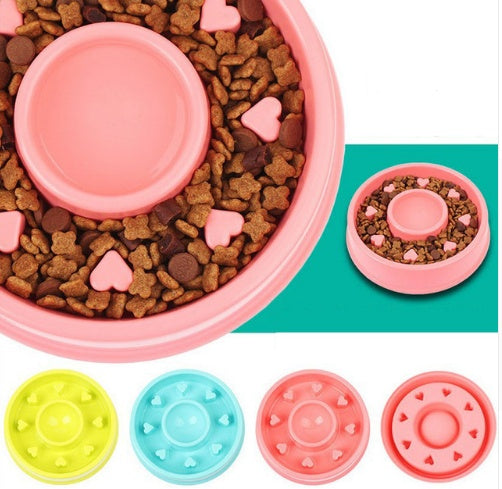 Anti Choke Plastic Dog Bowl Healthy Feeder For Easy Eating