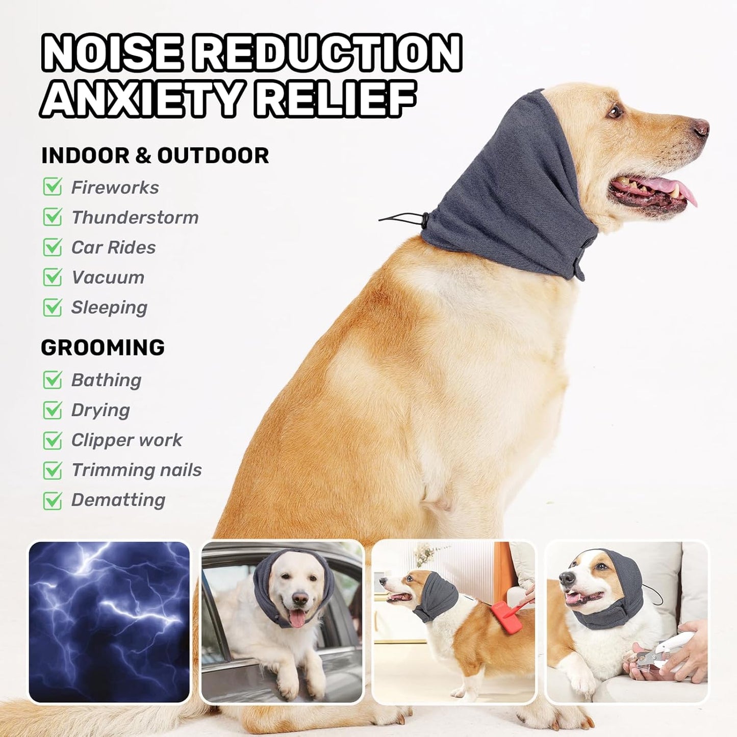 Calm Pup Wrap for Anxiety Relief, Hematoma, Grooming And Force Drying