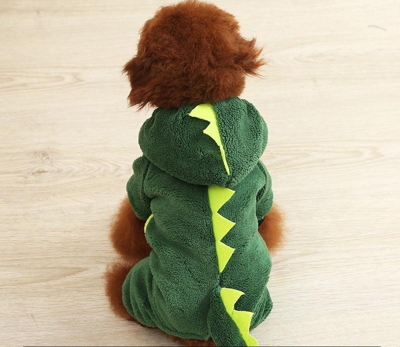 Dog Pet Costume Collection: Cozy Coral Fleece Cartoon Style