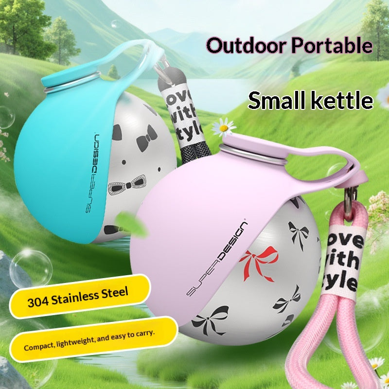 Portable Pet Stainless Steel Water Cup Small Dog Water Bottle. Convenient Dog Drink Dispenser